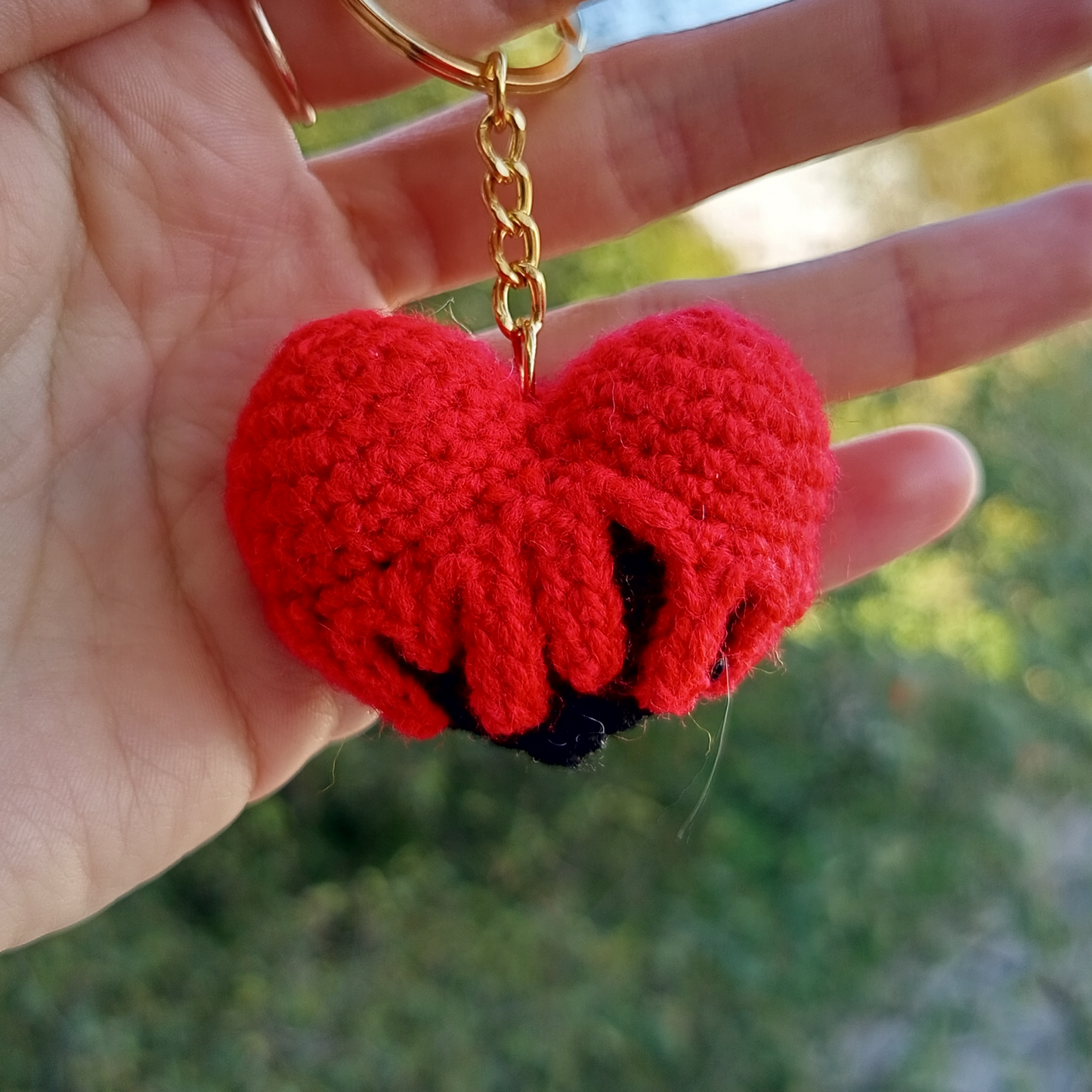 Halloween Heart Keychain