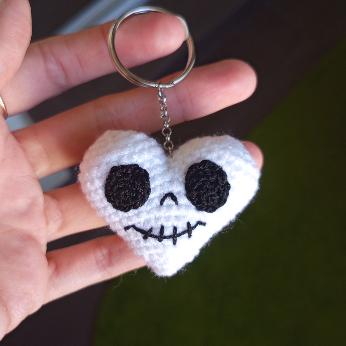 Skeleton Heart Keychain