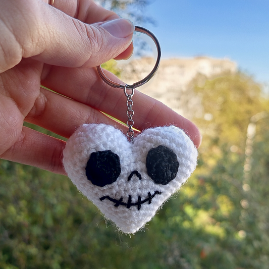 Skeleton Heart Keychain