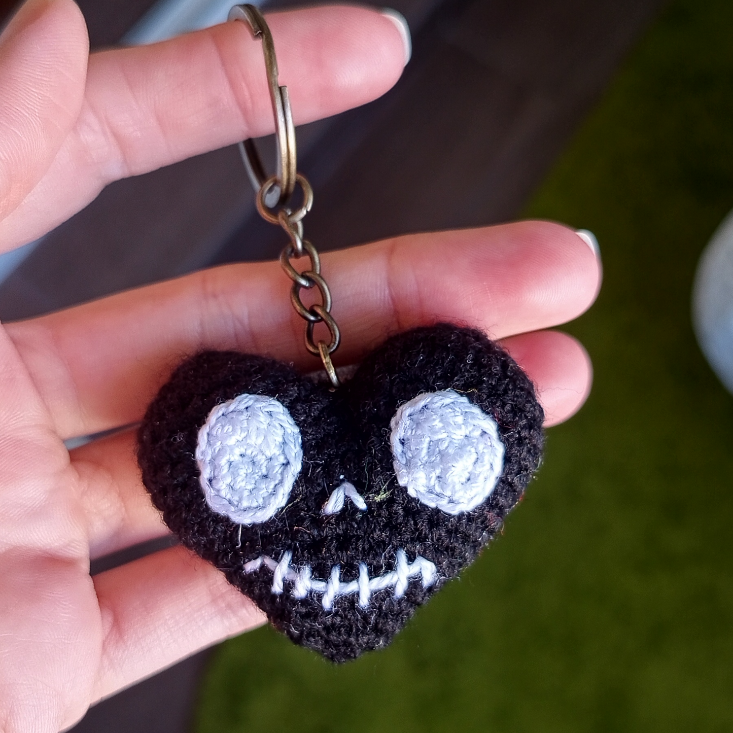 Skeleton Heart Keychain