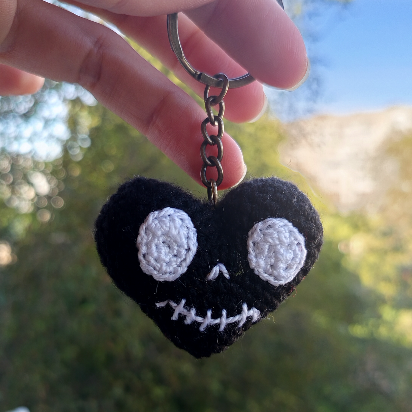Skeleton Heart Keychain
