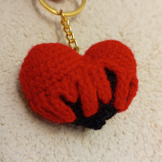 Halloween Heart Keychain