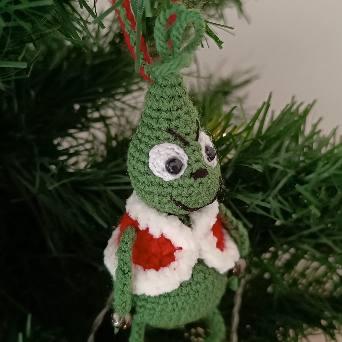 Crochet Grinch Christmas Ornament