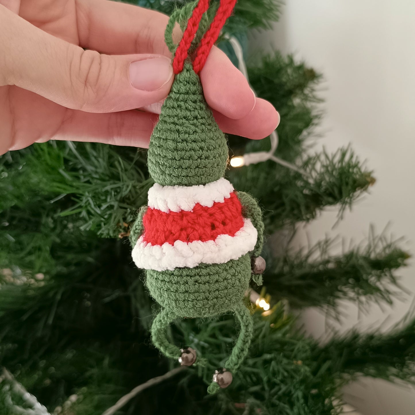 Crochet Grinch Christmas Ornament