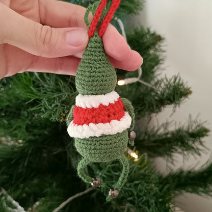 Crochet Grinch Christmas Ornament